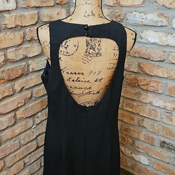 Betsy & Adam Black Maxi gown size 16 - Picture 7 of 15